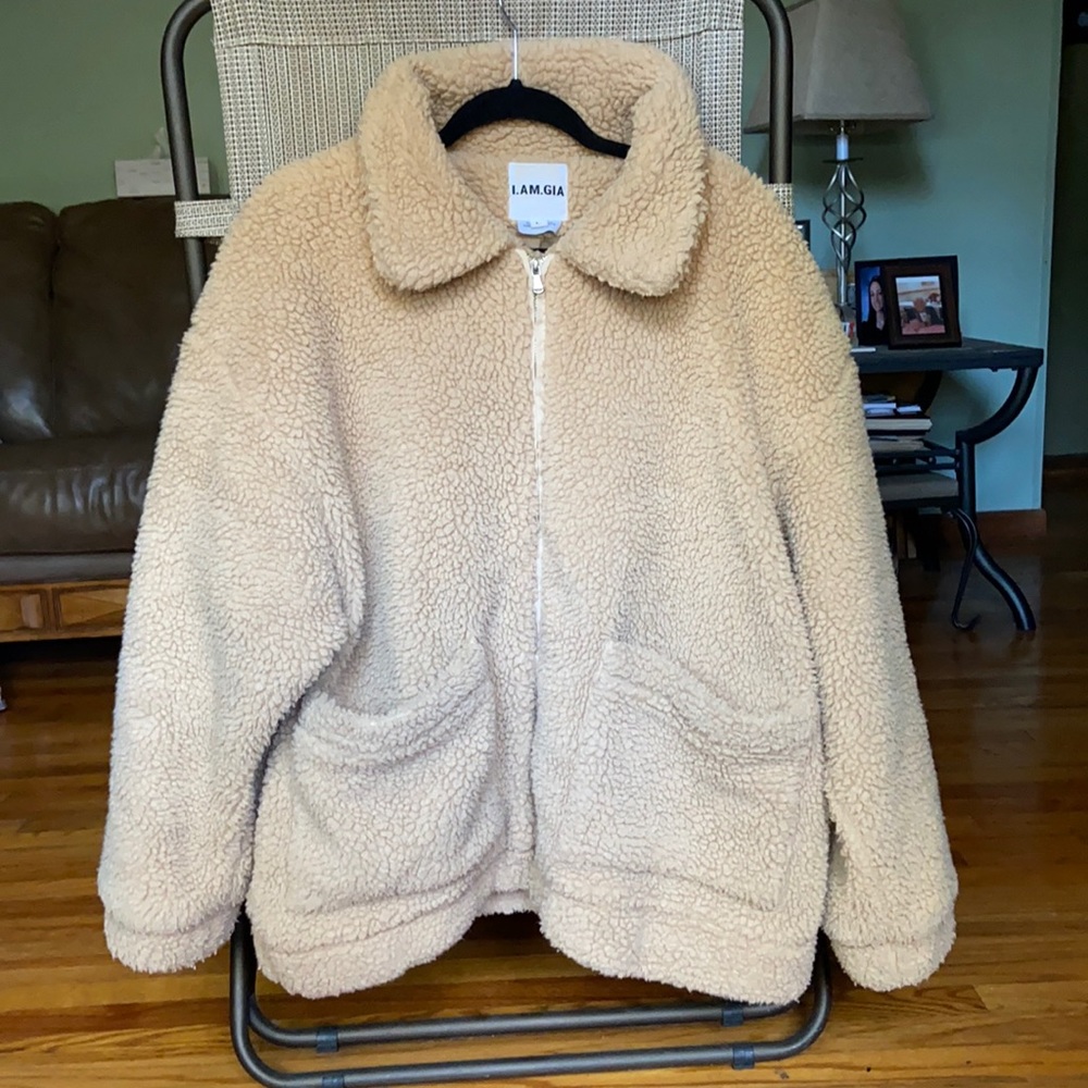 I Am Gia Teddy Coat - Tan
